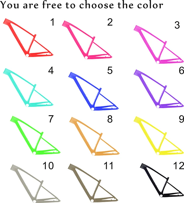 Carbon mtb рама 29er новейшая модель горный велосипед Bicicletas 29 telaio bici да corsa carbonio 15/17/19-могут быть выполнены по индивидуальному заказу цветов - Цвет: color PF30 matte