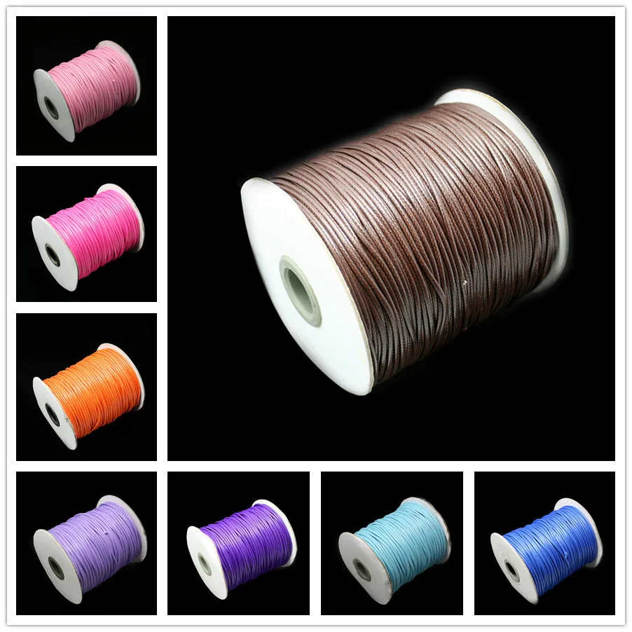 

2MM Wax Cord 5m/lot Multi Colors for You to Choose Jewelry Cord for DIY Bracelet & Necklace PS-FXT009