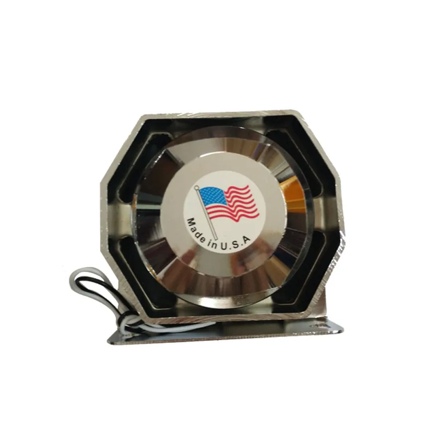 Car Styling 200W Police Siren Car Electronic Loudspeaker Horn Silver Stainless Steel Ultra Slim Speaker Horn Megaphone Siren