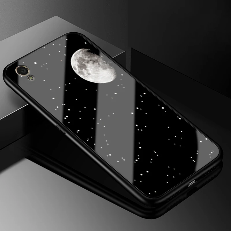 30 Для Oppo A37 чехол 5,0 ''стеклянная жесткая задняя крышка для Oppo A37 телефонный чехол s Черный силиконовый бампер Coque для OPPOA37 A 37 A37M A37F - Цвет: 30