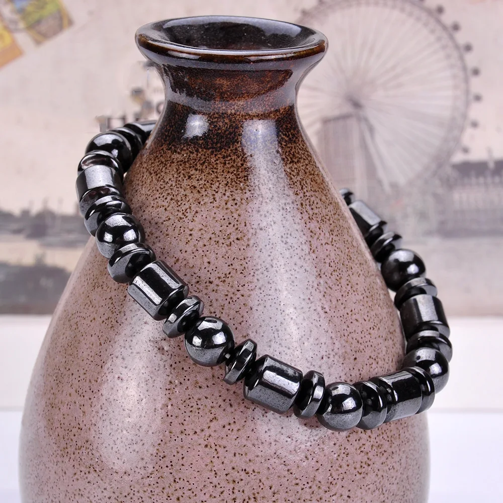 DIEZI font b Weight b font font b Loss b font Round Black Stone Magnetic Therapy