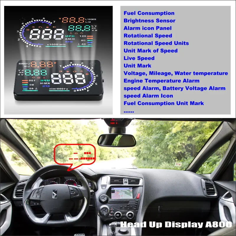 

Liislee For Citroen DS5 DS 5 2011~2015 - Safe Driving Screen Car HUD Head Up Display Projector Refkecting Windshield