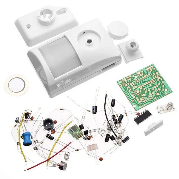 

90db Infrared IR Body Sensor Induction Electronic Alarm Kit Electronic DIY Learning Kit Home Safely Security