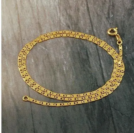 Ювелирные изделия ювелирные necklace.2.3mm 600 мм великолепный цепь 18 К желтое золото