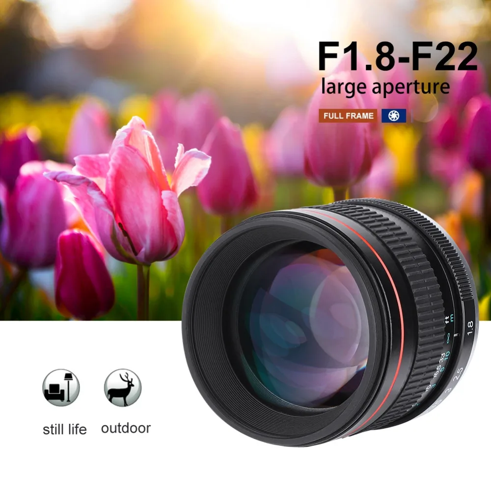 85mm F1.8 Medium Telephoto Manual Focus Full Frame Prime Lens for Canon
