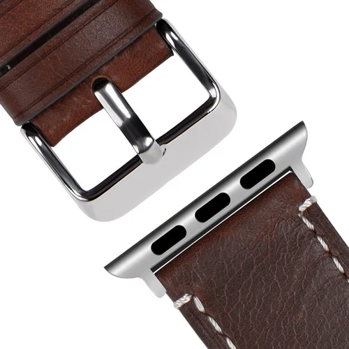 Fullmosa 4 цвета, совместимый с Apple Watch ремешок, винтажный кожаный, совместимый с Apple Watch серии 4/5 iWatch ремешок 40 мм 44 мм - Цвет ремешка: coffee strap