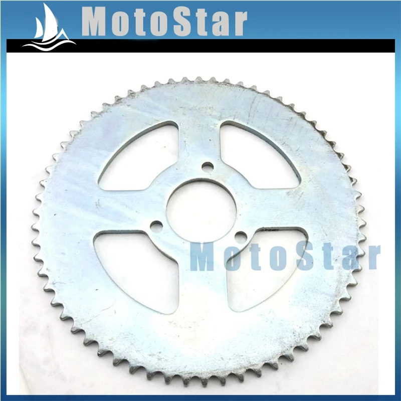 T8F 64 Tooth 35mm Steel Rear Chain Sprocket For 2 Stroke 47cc 49cc Chinese Pocket Bike Goped Scooter Mini Moto Kids ATV Quad
