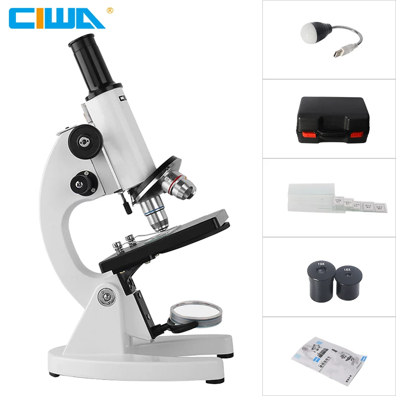 CIWA 640X монокулярный микроскоп бинокль HD биологическое зеркало прямо животных и растений анализ крови Инструмент Микроскоп