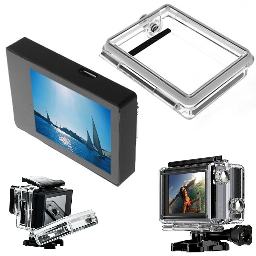 

LCD BacPac Display Screen For GoPro + LCD Version Waterproof Protective Housing Case BacPac Backdoor Cover For GoPro Hero 3 3+ 4