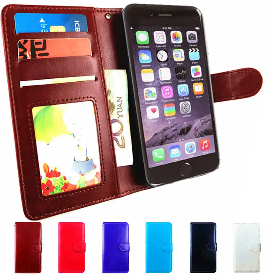 

7 6 S 5 Phone Case Book Wallet Flip Cover For iPhone 5S 5C 5 6 6S 7 Plus Case Leather Soft PU Skin Business Retro Style Hard PC