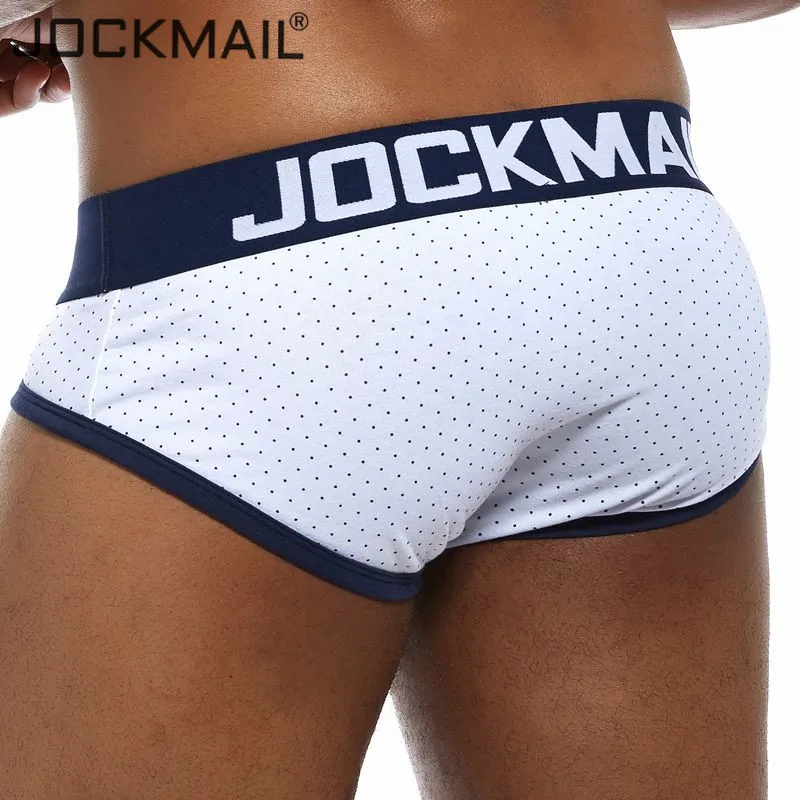 Трусы брифы JOCKMAIL мужские в горошек пикантное нижнее белье трусы из хлопка плавки