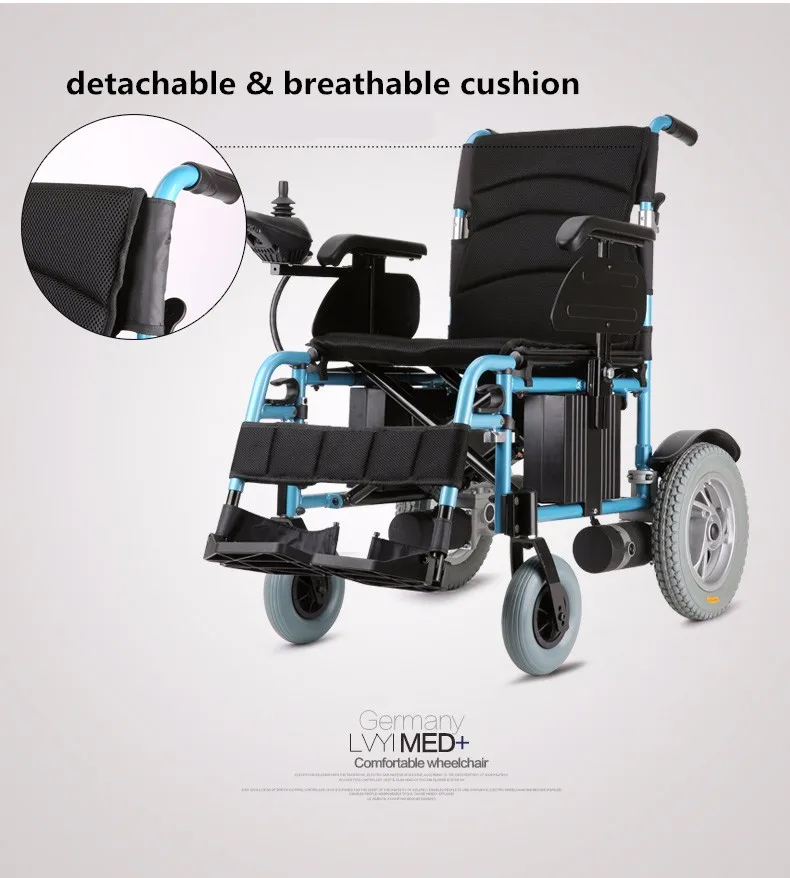 Электрический скутер кресло-коляска складной мощный ультра-длительный срок службы батарея светильник вес подвижность Многофункциональный