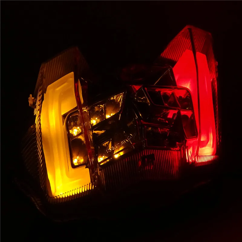 E Mark Light Guide Led интегрированный задний фонарь задние стоп Сигналы поворота свет дым