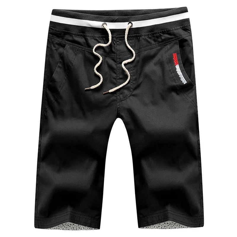 2PCS Black 2 шт./лот Для мужчин шорты джентльмен мальчиков Рубашки домашние просторные шорты с карманами короткие трусики тренировки пляжные брюки - Цвет: 2PCS Black