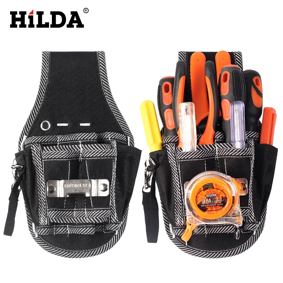 

HILDA Multifunction Durable Hardware Mechanics Electrician Canvas Tool Bag Belt Utility Kit Electrician Canvas Tool Bag