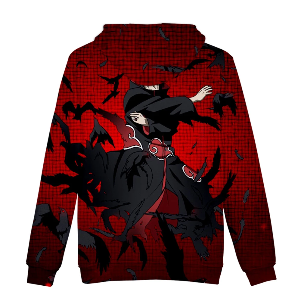 New 3D Printing Hoodie Anime Naruto Hooded Fashion Hip Hop Sweatshirt 3D Naruto Hoodies Men Pullovers Winter/Autumn Outwear