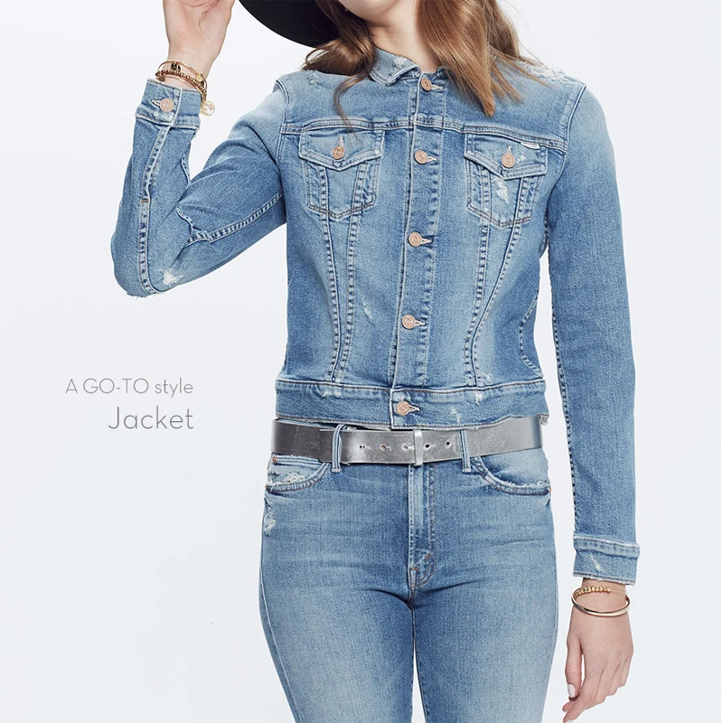 Mayberry Jeans women's Denim Jacket casual denim jeacket crop | Женская одежда