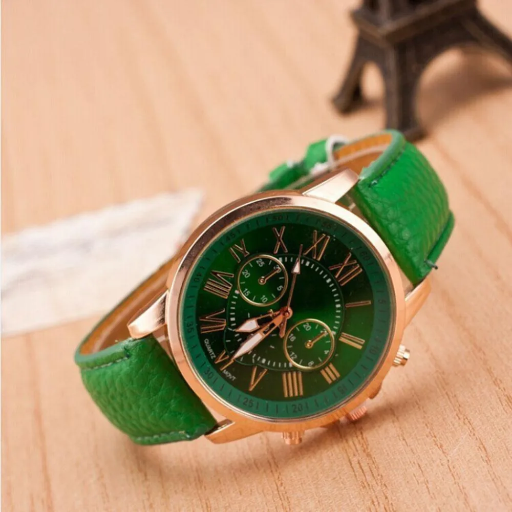 

Vintage Women's Simple Electronic Watch Quartz Analog Wrist Watch Round Gift Brand New High Quality