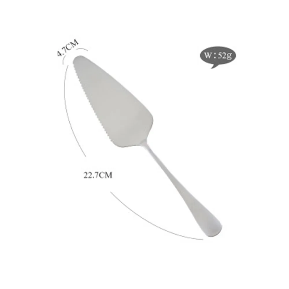 Stainless Steel Pizza Shovel Golden Silver Cake Butter Cheese Ice Cream Dessert Cutter Food Helper Turner Divider Pastry Kitchen