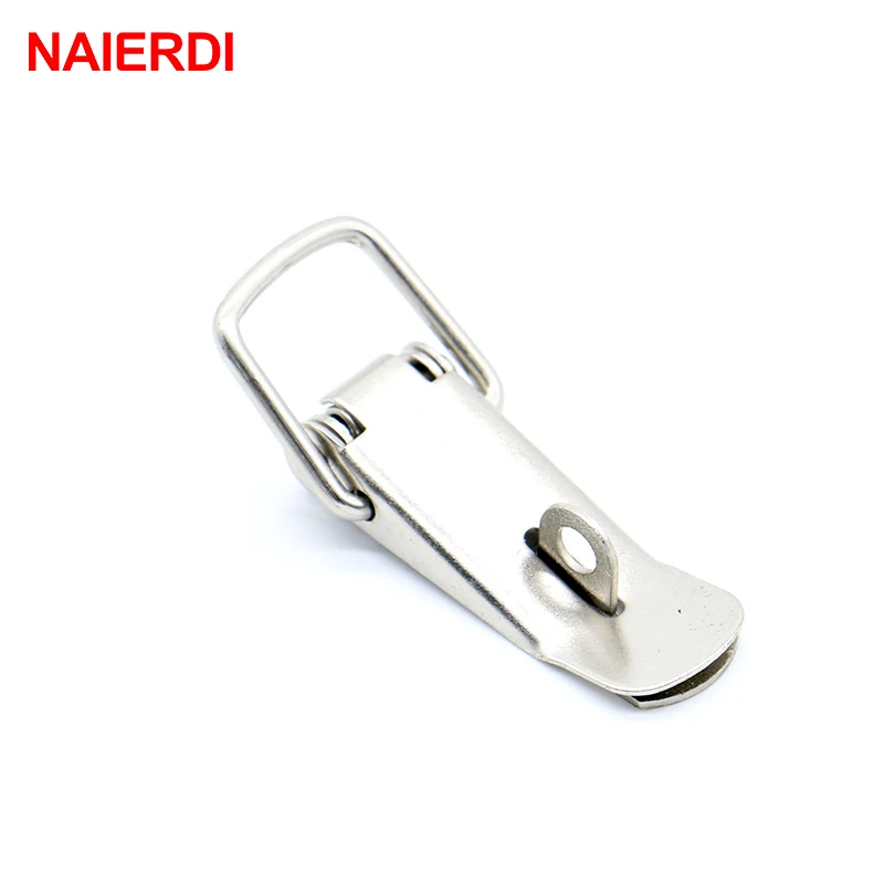 Furniture Hardware Toggle Latches Jewelry Box Hasps Decorative Latches NAIERDI-J106 Cabinet Box Locks Spring Loaded Latch Catch Toggle 27*63 Iron Hasps For Sliding Door Window Furniture Hardware