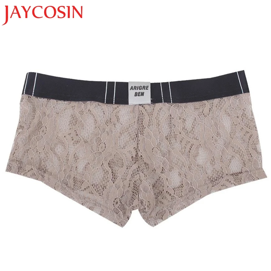 Мужские ультратонкие кружевные трусы JAYCOSIN комфортные Утягивающие с кружевом Jun 13