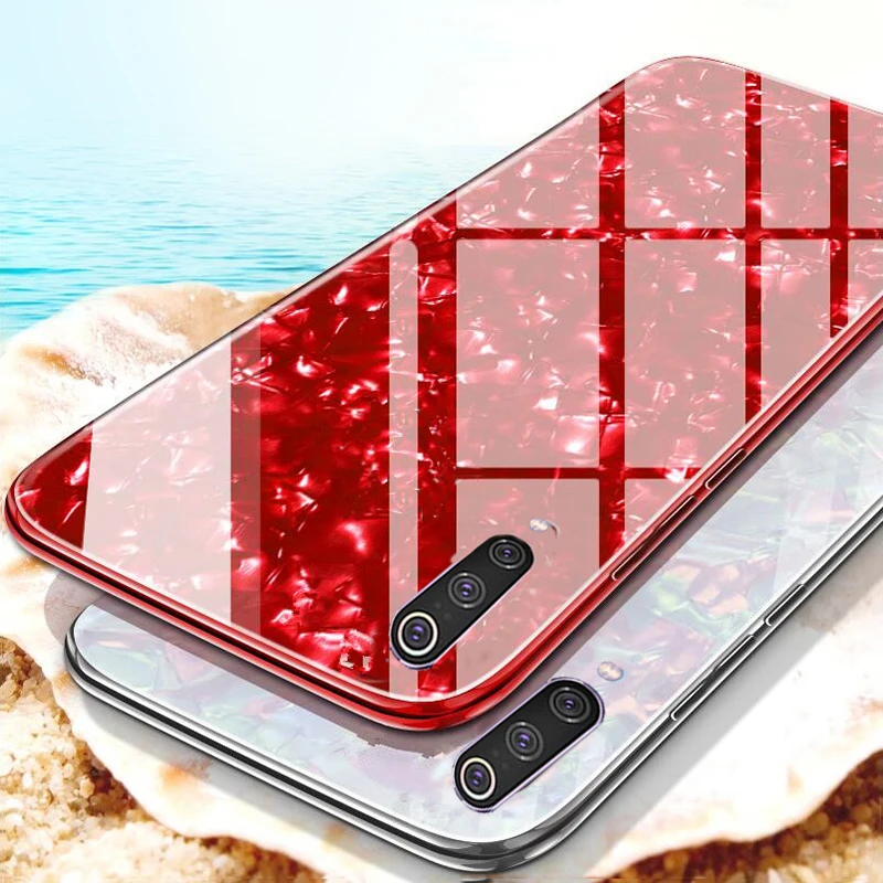 

Case Cover Shell For Xiaomi Mi 9 Tempered Glass Silicone Soft TPU Marble Shell Pattern For Xiaomi Mi 8 Lite Se Explore Light Mi9