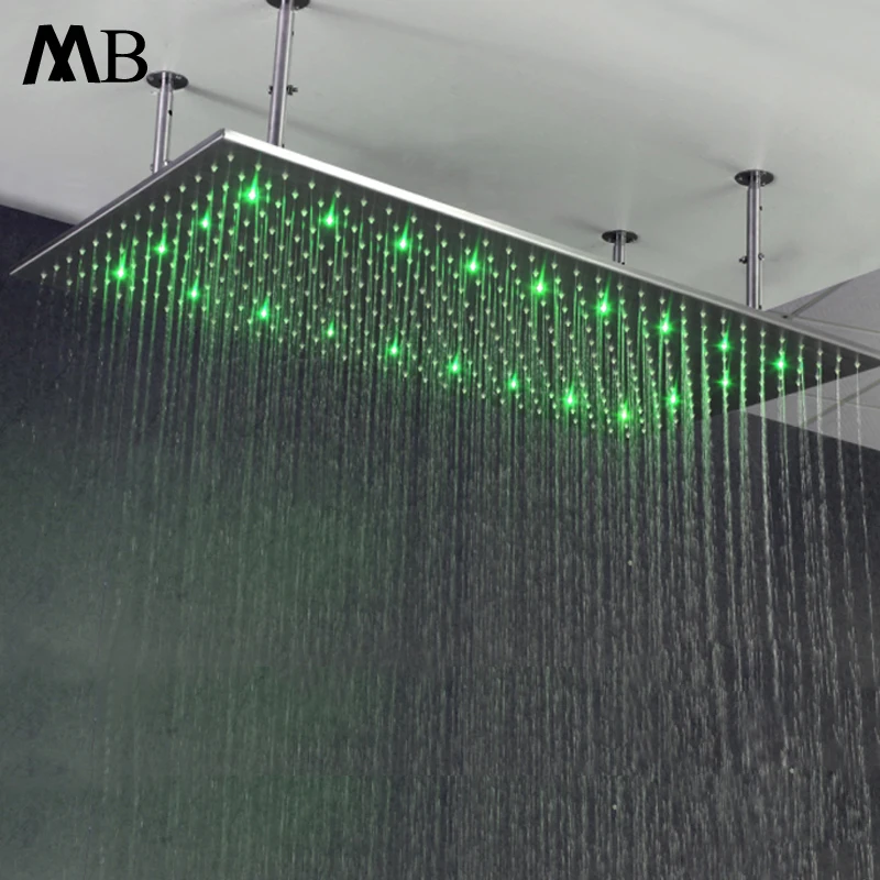 Buy Big Rainfall Showerhead LED Water Power Rain