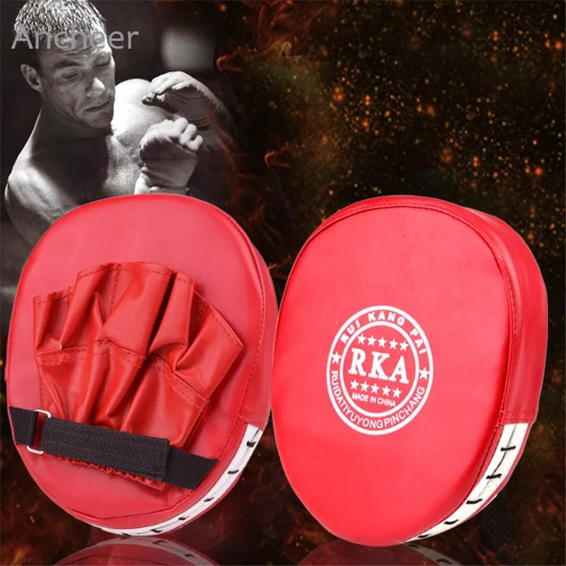 

Men Boxing Mitt Training Target Focus Punch Pad Glove MMA Karate Muay Kick Boxing Gloves for Muay Thai Kick Boxing MMA Training
