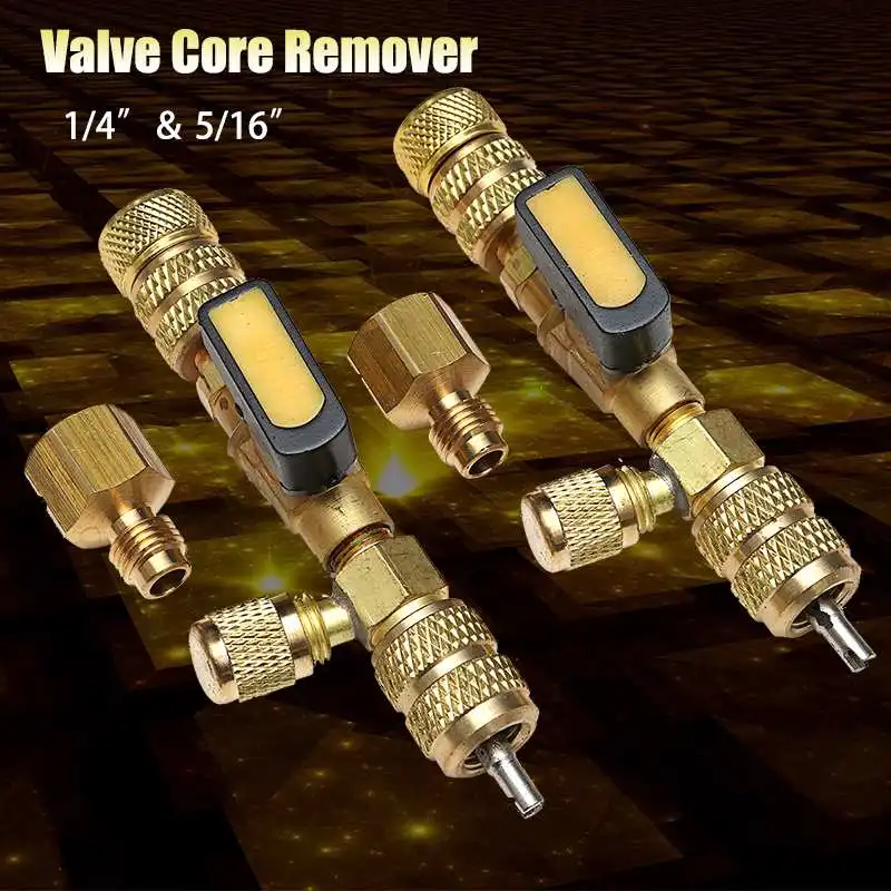 

New arrived Dual Size 1/4''and 5/16'' Port Installer Tool Valve Core Remover Tools