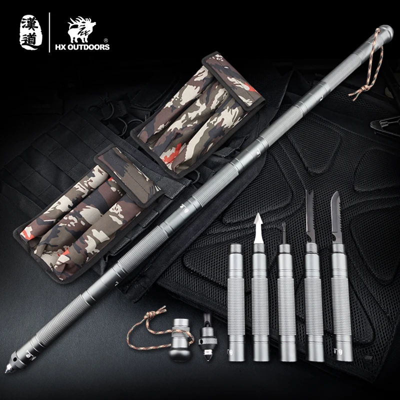 

Portable DIY Multi-Functional Camping Home Car Self Defense Stick Safety Protection Hiking Emergency Survival Tool