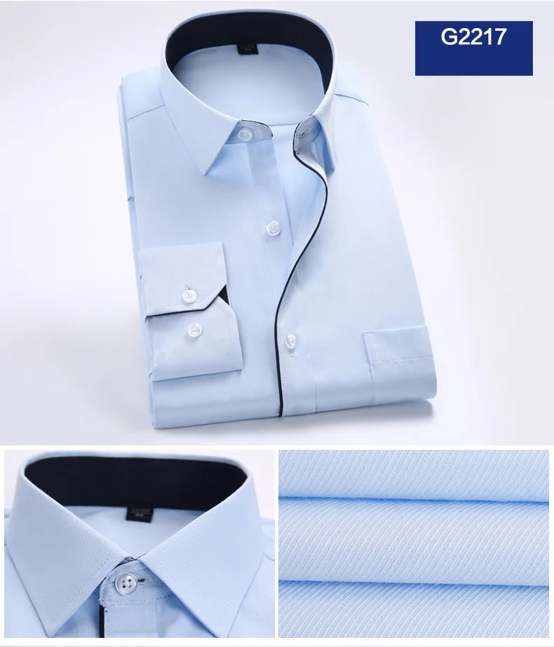DAVYDAISY, мужская рубашка, весна, отложной воротник, формальная, однотонная, твил, в полоску, бизнес, для мужчин, светская, с длинным рукавом, рубашки, DS-111