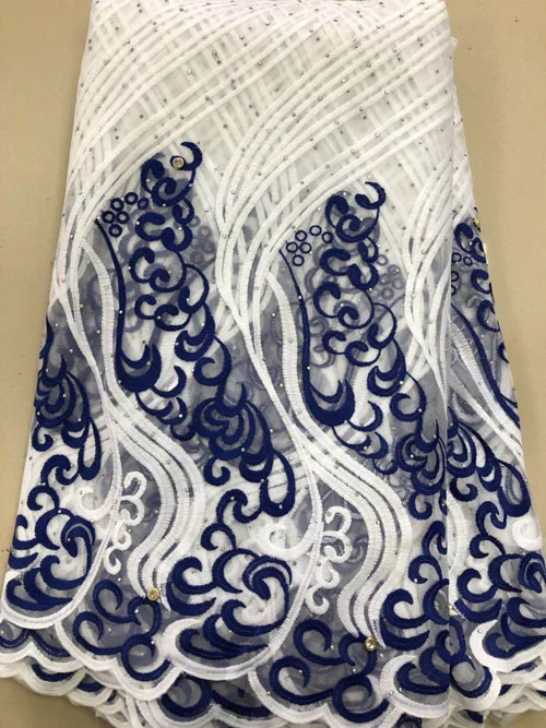 Африканская кружевная ткань молочная шелковистая кружевная ткань высокого качества, расшитый французский фатин кружевная ткань для свадьбы ELL3918
