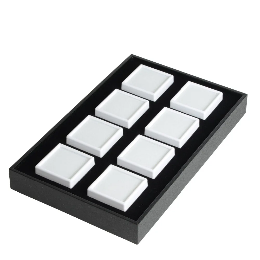 Portable Jewelry Display Tray Holder Stand Case Bague Trinket Shop Presentation Organizer Storage Box for Ring Earring Stone | Украшения и
