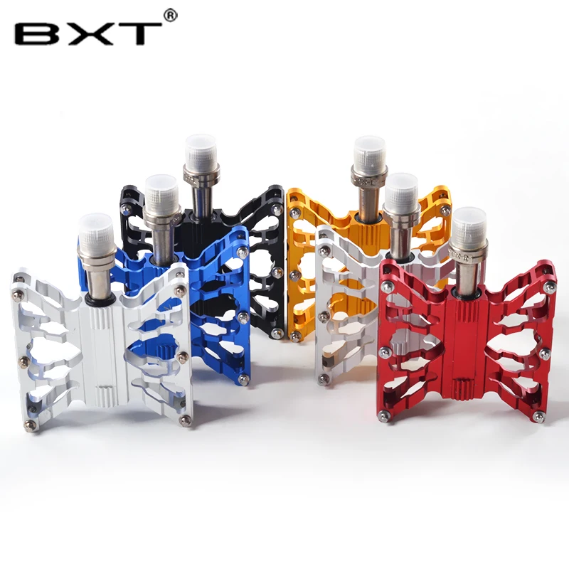 2018 BXT جديد الألومنيوم دواسات الدراجات MTB الطريق الدراجات الدراجة سبائك الدواسات المضادة للانزلاق مختومة خفيفة دراجة جبلية أجزاء