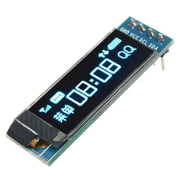 

0.91 inch 128x32OLED blue OLED LCD module IIC I2C interface Arduino PIC