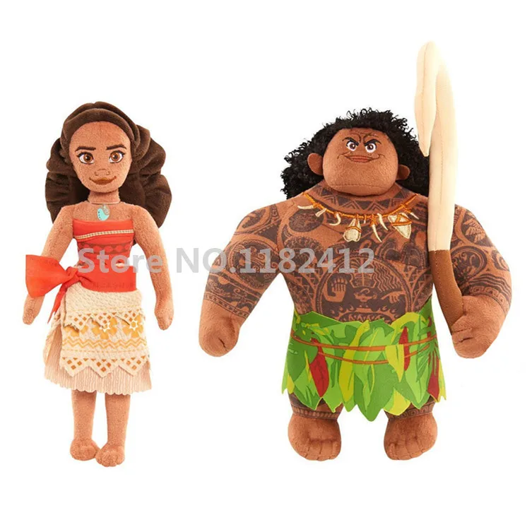 moana and maui dolls