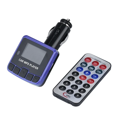 Автомобильный беспроводной MP3 fm-радиопередатчик Hands Free для мобильного телефона Ipad MP3 аудио плеер FM модулятор Автомобильный комплект fm-передатчики@ 0 - Название цвета: Purple