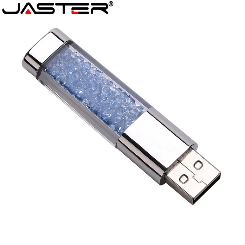 JASTER USB 2,0 Кристальный подарок USB флеш-накопитель прозрачный Флешка 4 ГБ 16 ГБ 32 ГБ 64 Гб карта памяти U диск