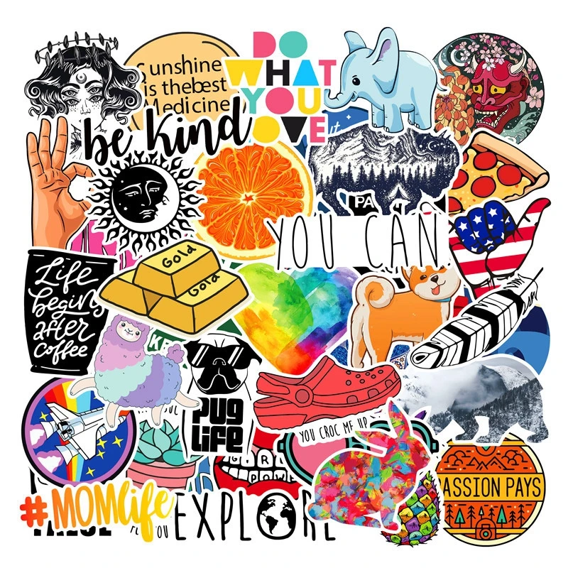 

Animal Graffiti Sticker 40PCS INS Style Scrapbook Sticker Refrigerator Notebook Skateboard Doodle Waterproof Sticker Toys-WTZ100
