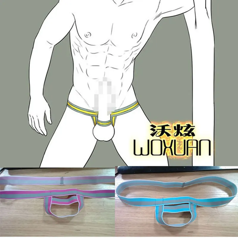 

Sexy Men Plus Size Cock Ring Open Crotch G-String Sexy Underwear Thong Brief T back Big Men Underpants Erotic Lingeries Gay Wear