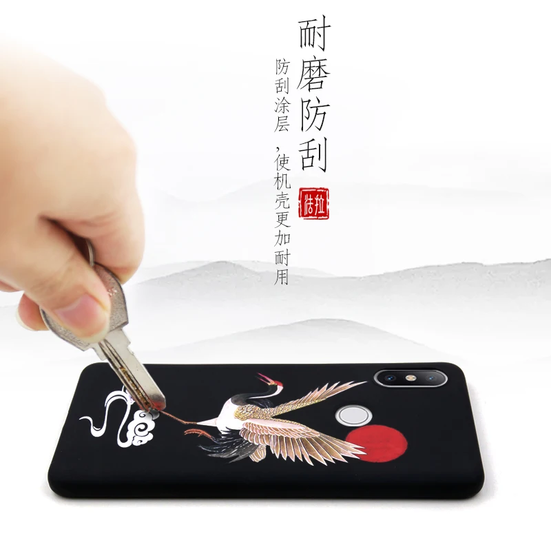 Чехол для телефона Great Emboss XIAOMI MI 6X A2 6 MI6 чехол Kanagawa Waves Carp Cranes 3D гигантский
