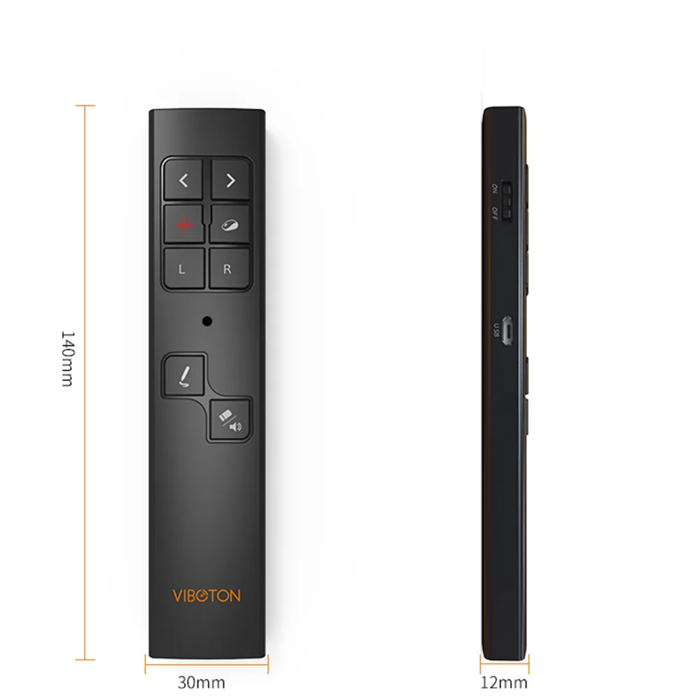 Беспроводной презентации Powerpoint изысканное мастерство USB удаленного Управление Clicker 18#920