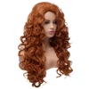 BESTUNG Fox Red Curly Long Hair Wigs Synthetic Halloween Cosplay Wig for Black Women ► Photo 3/6