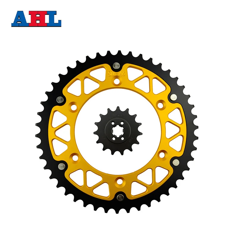 Motorcycle Parts 46 15 T Front & Rear Sprockets Kit For