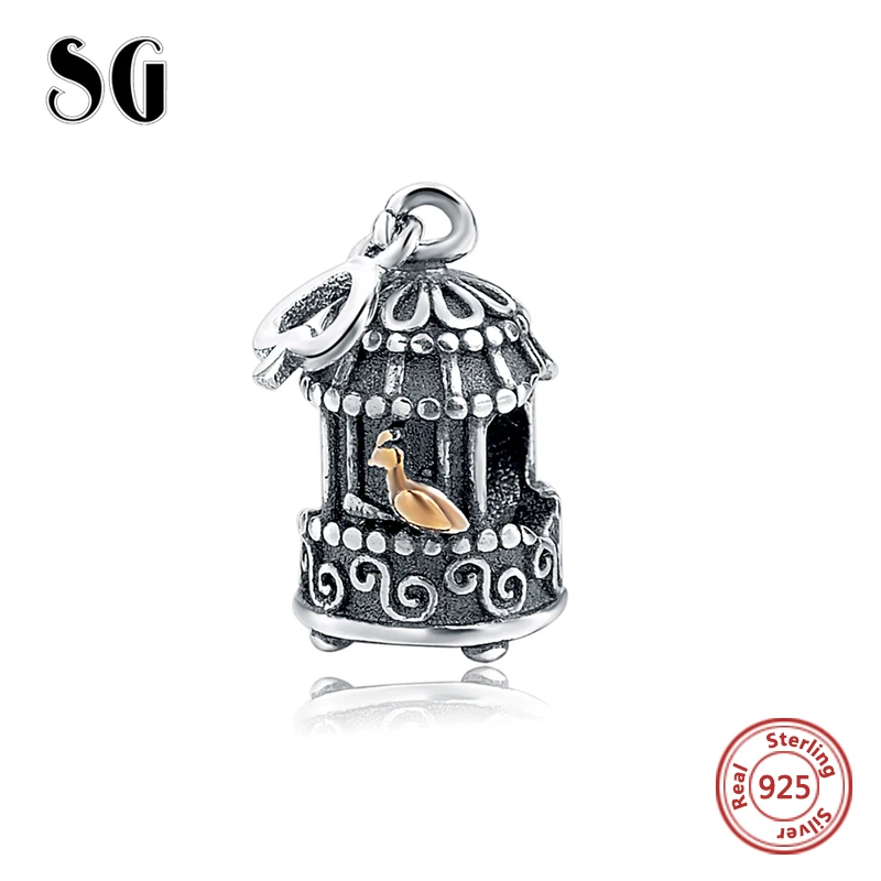 

Spacer Beads Charms Silver 925 Original pandora Cute Bird Charms Silver Pendant Beads Fit authentic Bracelets & Bangles Jewelry