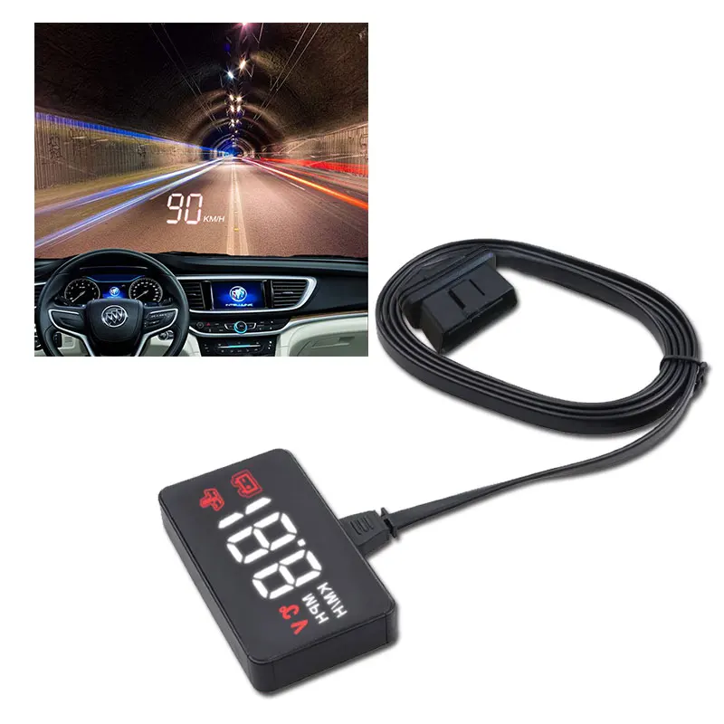 

WAYXIN A100 Car HUD Head Up Display OBD2 II EUOBD Overspeed Warning System Projector Windshield Auto Electronic Voltage Alarm