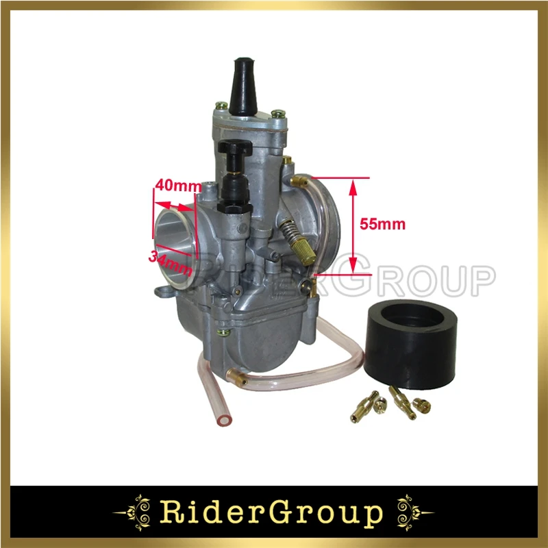 Nero Carburatore PWK per Moto da 34 mm per Honda Suzuki Kawasaki Yamaha da 125 CC a 250 CC ATV Dirt Bike
