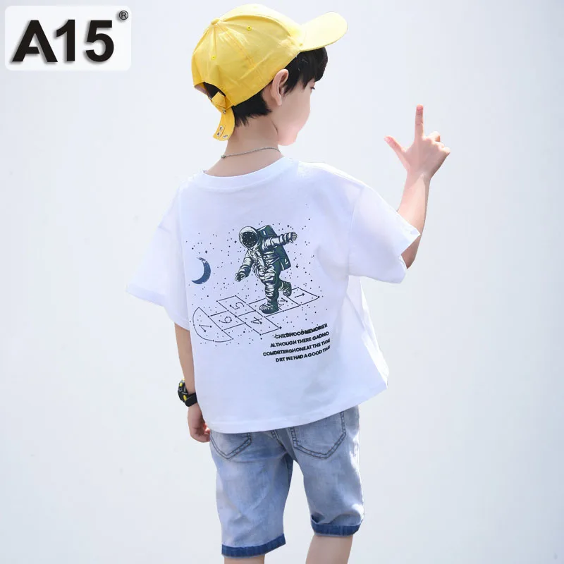 

Kids Clothes Set for Boys 2 pc Boys Clothes Summer 2019 Tracksuit Brand Clothing Sets Tshirt Jean Shorts Toddler 7 8 6 9 10 Year