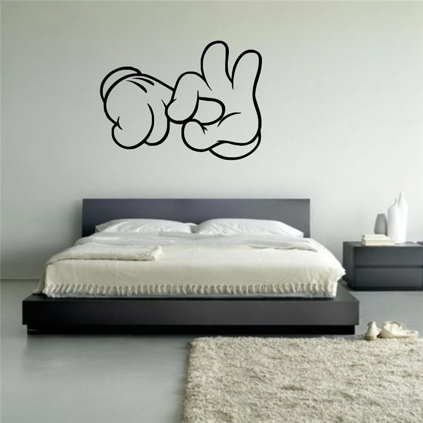 

Wall Sticker Mural Decal Vinyl Decor Funny Hands Adult Cartoon Art Decor living Wall Sticker U486