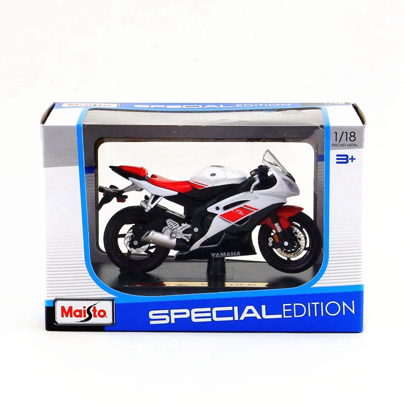 Maisto Сплав мотоцикл игрушка 1:18 Масштаб эмуляции YZF-R6 модели мотоциклов игрушки для детей Подарки - Цвет: Motorcycle Toy